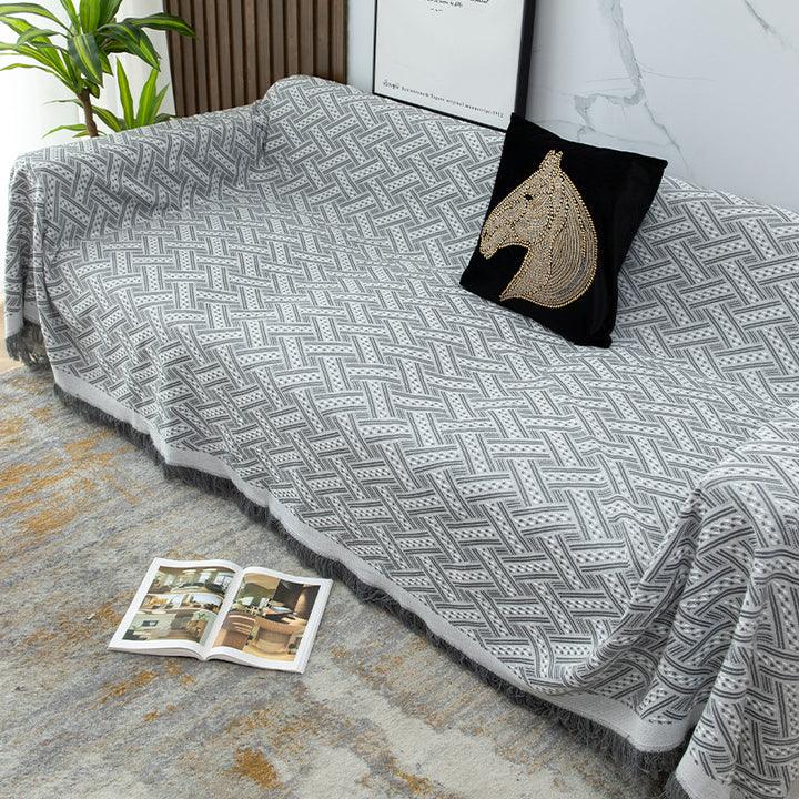 Strukturierte Sofa-Wurfdecke