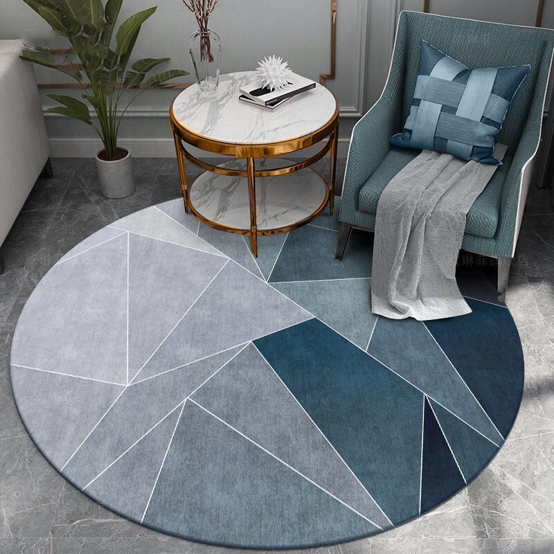 Runder geometrisches Muster Teppich Karnz