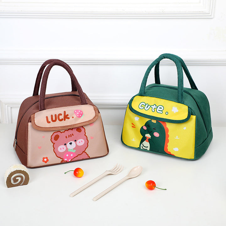 Süße Tier-Charakter-Isolierte Lunch-Tasche