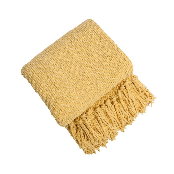 Gemütliche Strickdecke