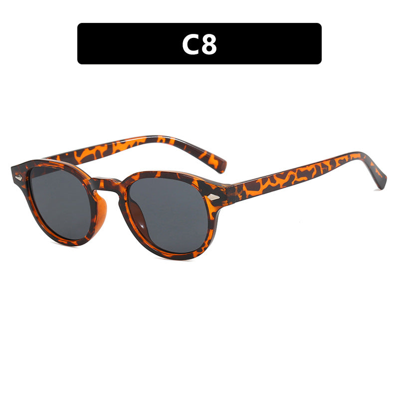 Damen runde Sonnenbrille mit elegantem Design und UV-Schutz Karnz