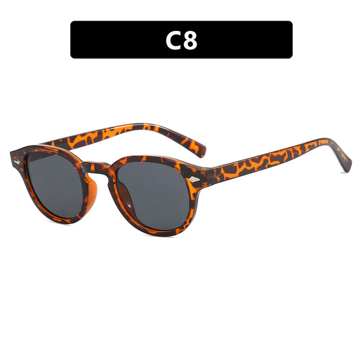 Damen runde Sonnenbrille mit elegantem Design und UV-Schutz Karnz