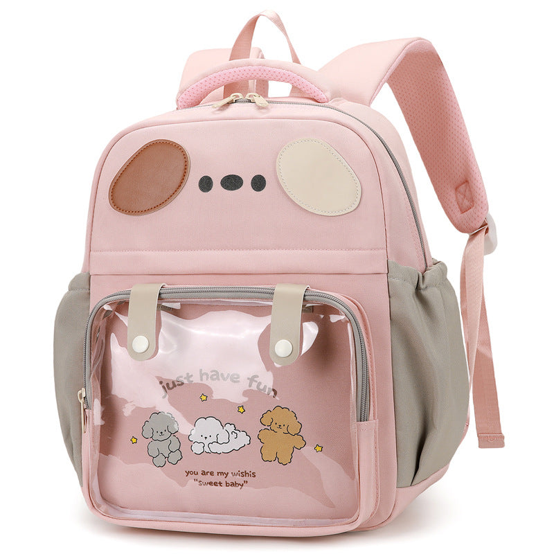 Rucksack mit Transparentem Fach und Verspieltem Design Karnz