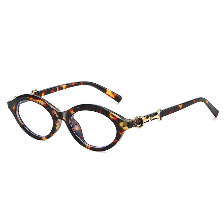 Modische Retro Oval Sonnenbrille Karnz