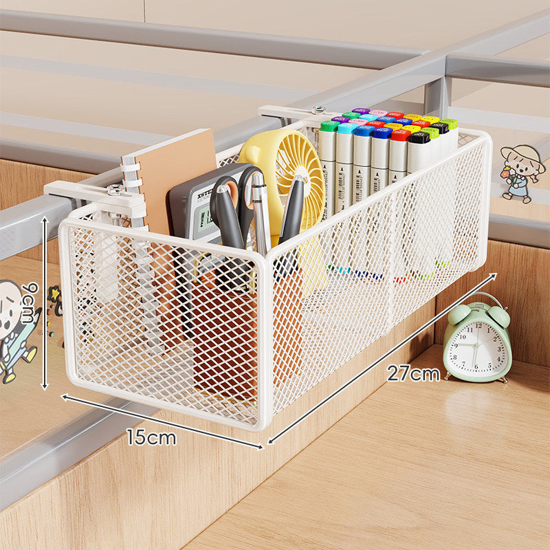 Mesh-Trennklammer Hängender Schreibtischorganizer Korb