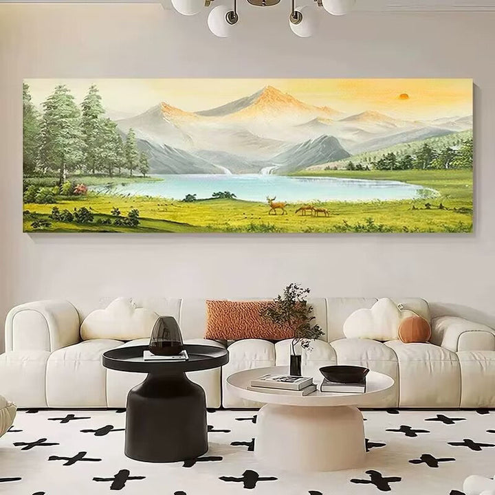 Szenisches Berglandschaft Canvas Wandkunst