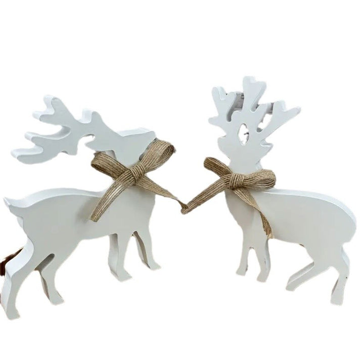 Dekorative Holzrentierfiguren