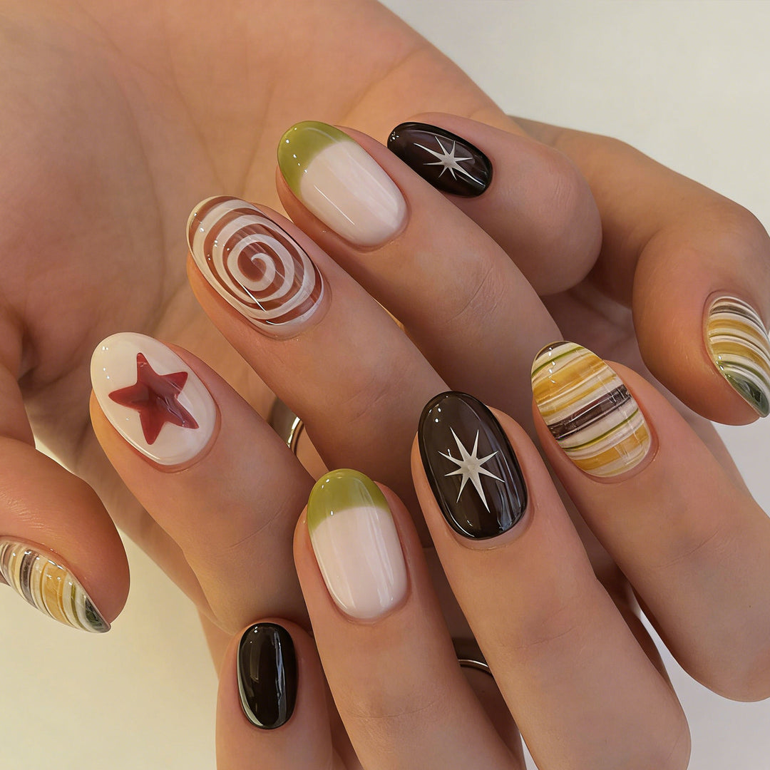 Künstlerisch Thema Nagelkunst Set Karnz