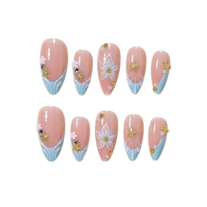 Künstlerische Schmetterling-Themen Press-On Nagelkunst Karnz