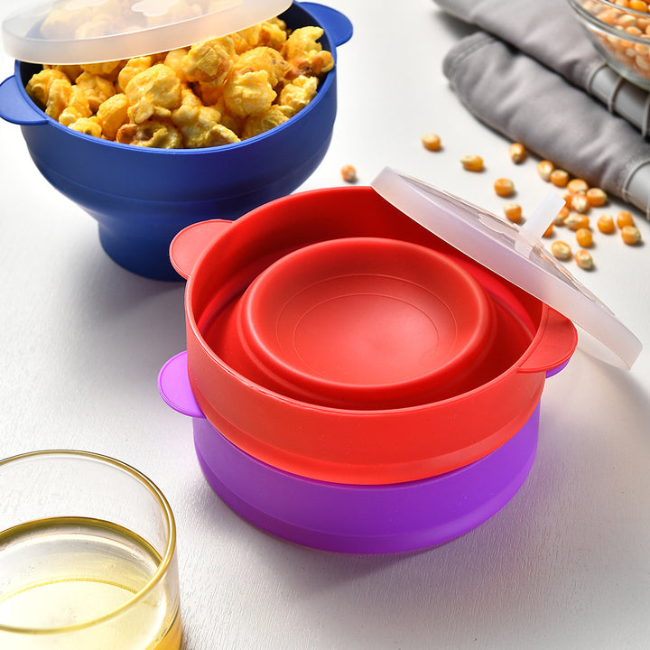 Silikon Popcornbehälter mit Deckel Karnz