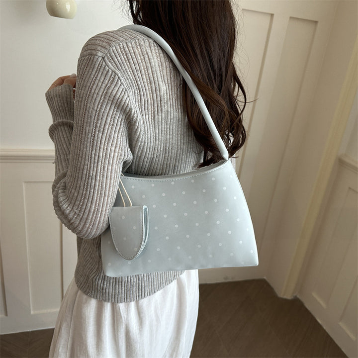 Polka Dot Schulter Handtasche