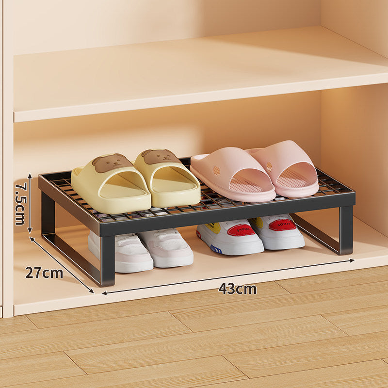 Stapelfähiger Mesh-Top Schuhregal Riser Organizer