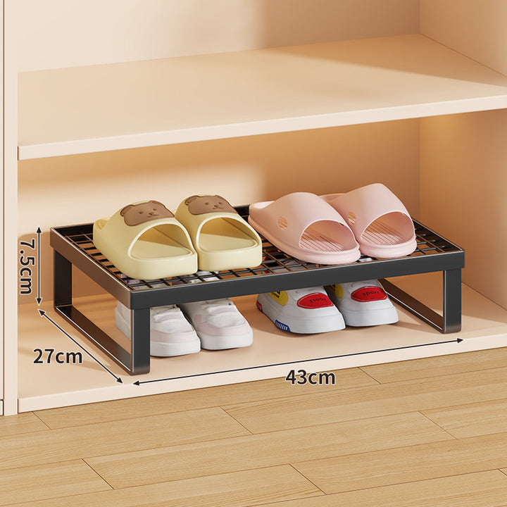 Stapelfähiger Mesh-Top Schuhregal Riser Organizer