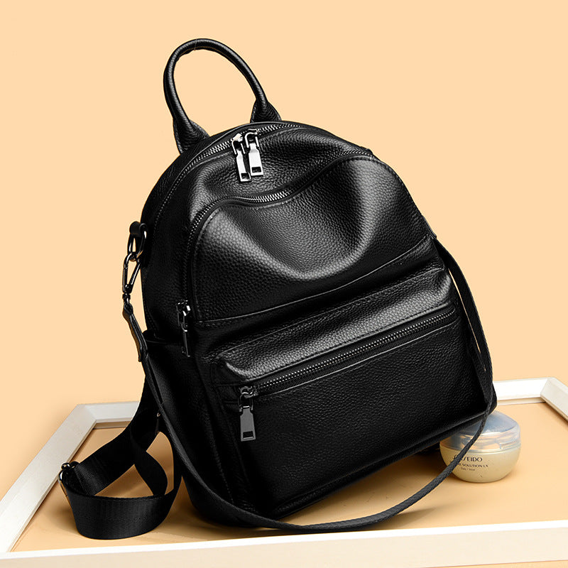 Premium Leder Multi-Taschen Rucksack Karnz