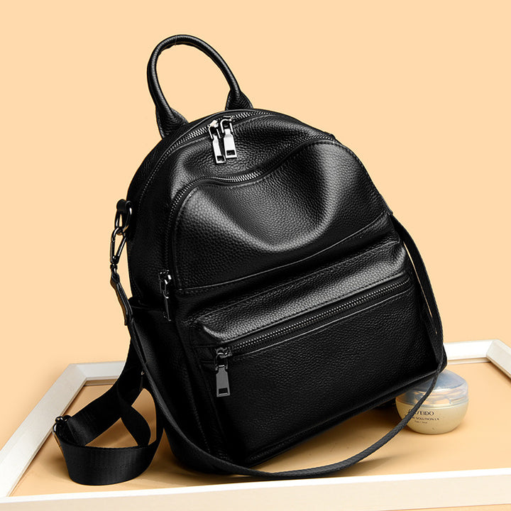 Premium Leder Multi-Taschen Rucksack Karnz