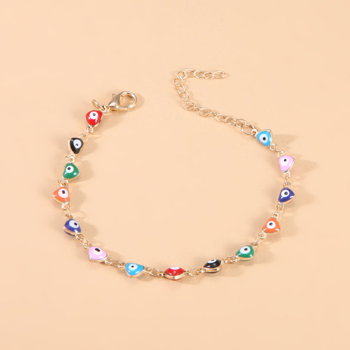 Bunte böse Augen Charm Fußkette Karnz