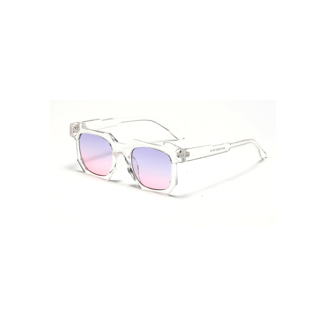 Damen modische transparente Sonnenbrille mit stilvollen Verlaufsgläsern Karnz