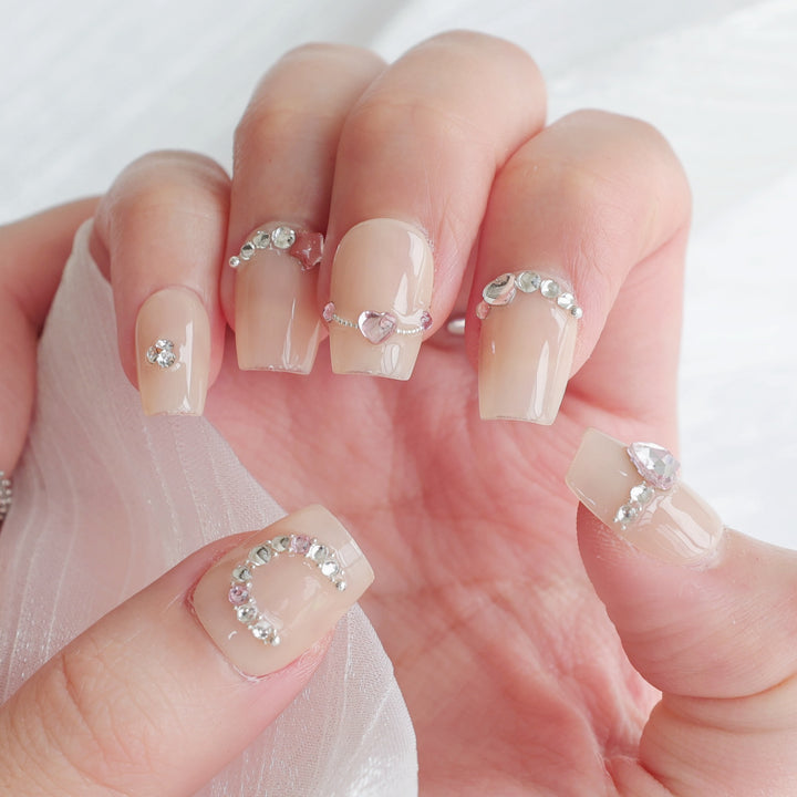 Schmetterlings-verzierte Press-On Nagelset