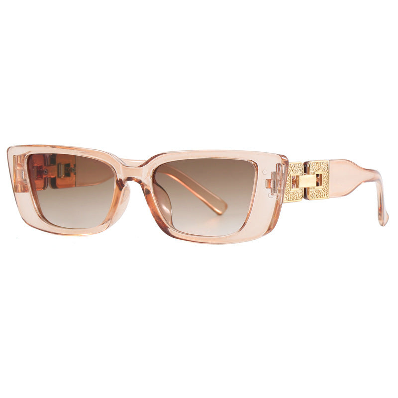 Damen modische Oversized Sonnenbrille mit einzigartigem Leopardenmuster Karnz