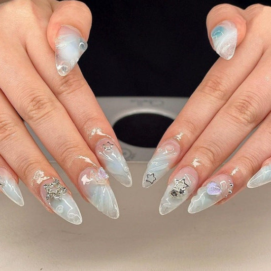 Künstlerische dekorative Acrylnagelverlängerungen Karnz