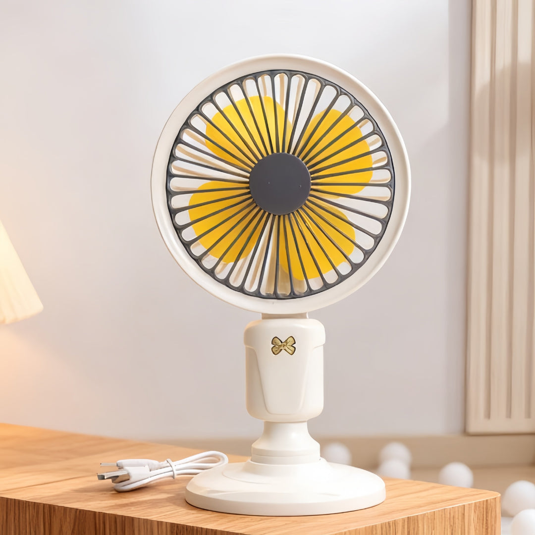 Damen Tragbarer Tischventilator mit flexibler Neigetechnologie und stilvollem Design Karnz