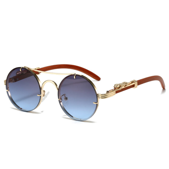 Damen elegante runde Brille Karnz