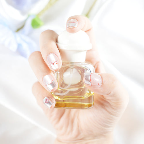 Romantisches Herz-Themen Druck-Nagelset Karnz