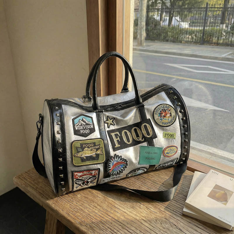Stilvolle Patchwork Reisetasche Karnz