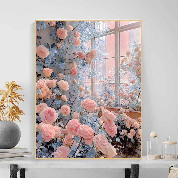 Floral Garden Scene Wandkunst Karnz