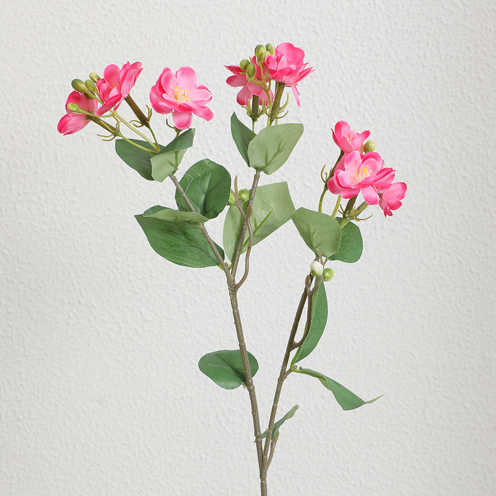 Künstlicher Blütenzweig mit lebhaften rosa Blüten Karnz