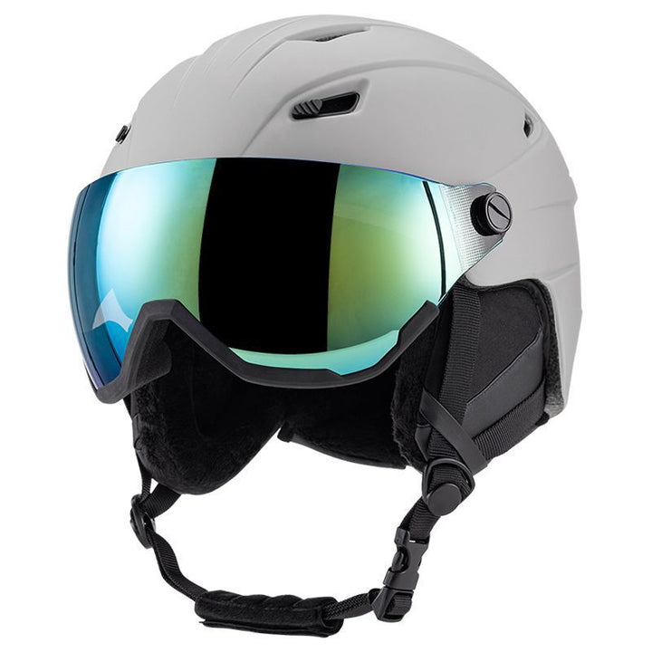Hochleistungs-Skihelm mit integriertem Visier Karnz