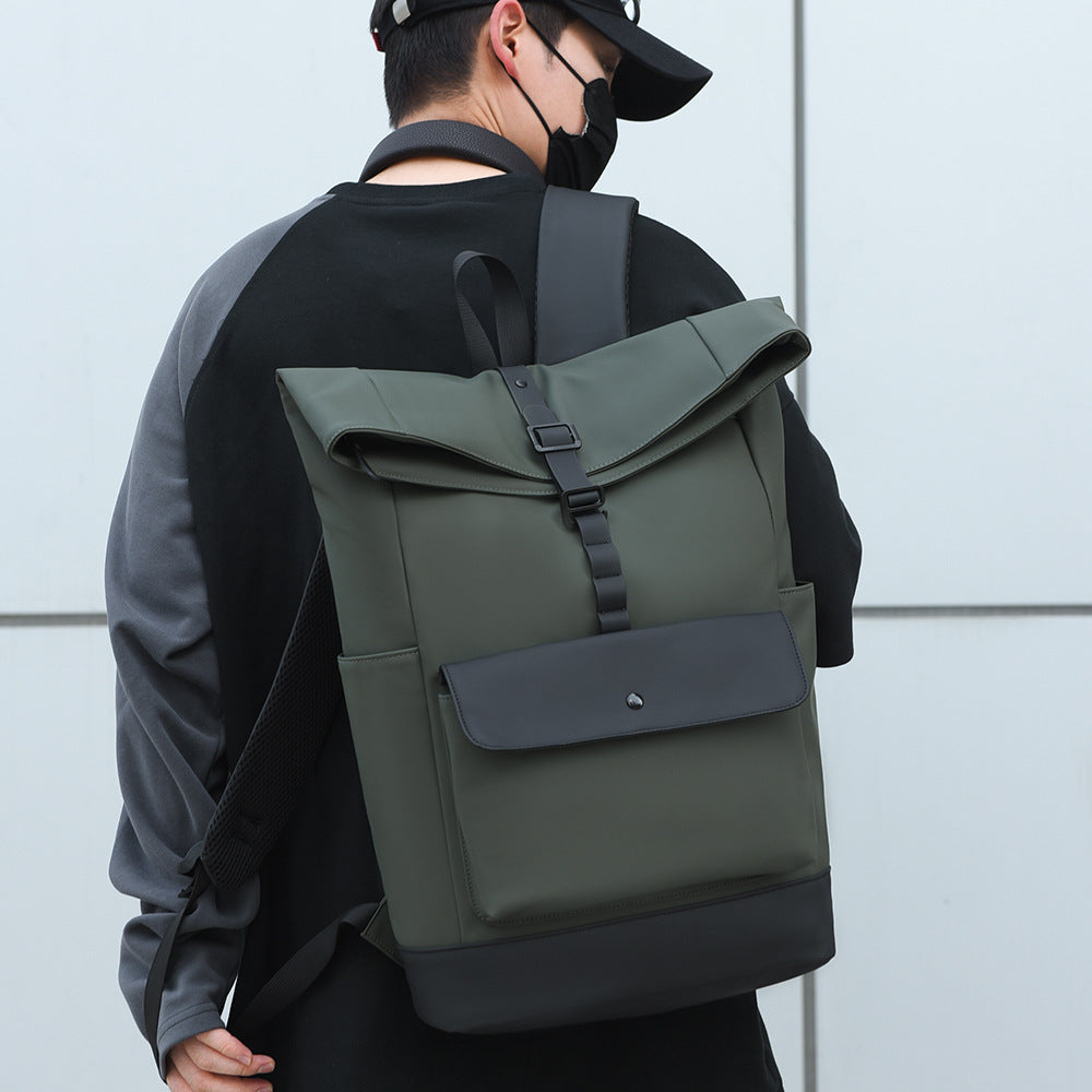 Moderner Rolltop-Rucksack mit Wasserfestem Material und Sicherheitsverschluss Karnz