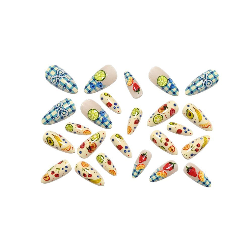Kreatives Nageldesign-Set mit Fruchtmotiven Karnz