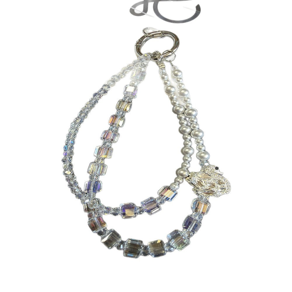 Elegante Mehrstrang-Perlen-Charm-Armband Karnz