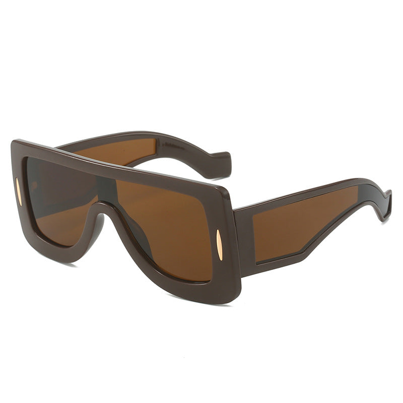 Damen futuristische Oversized Sonnenbrille Karnz
