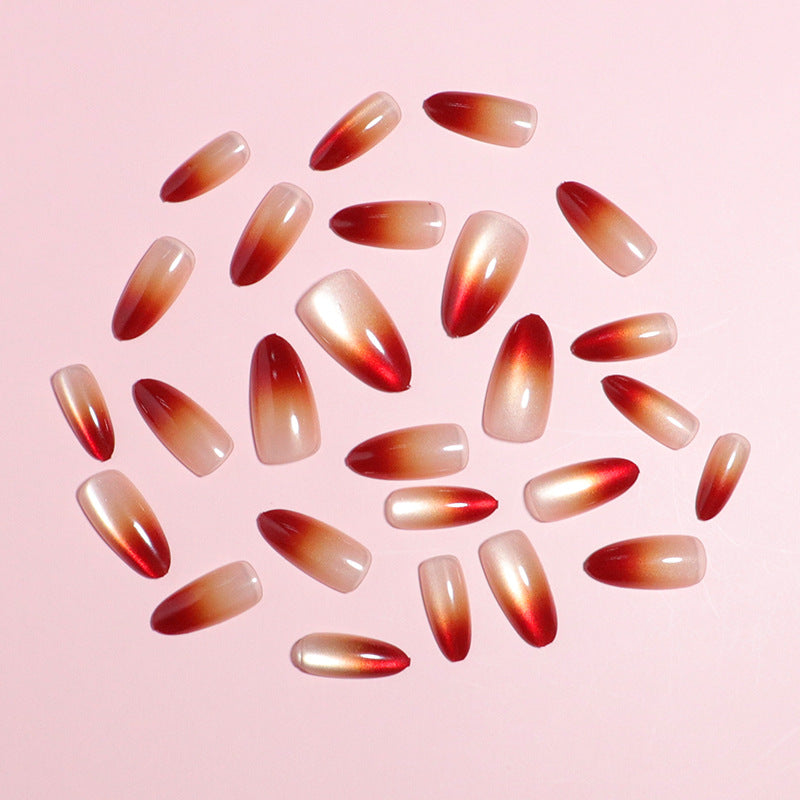 Elegantes Ombre Press-On Nagelset Karnz