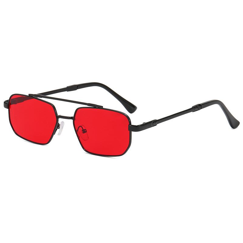 Damen modische geometrische Brille mit leichtem Metallrahmen Karnz