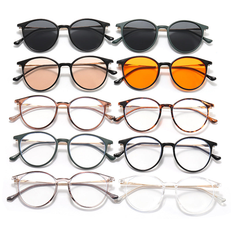 Damen modische runde Brille mit filigranem Design Karnz