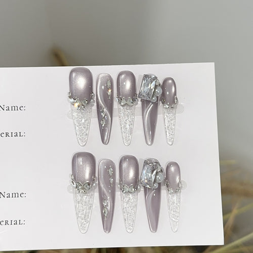 Elegante Press-On Nagelverlängerungen