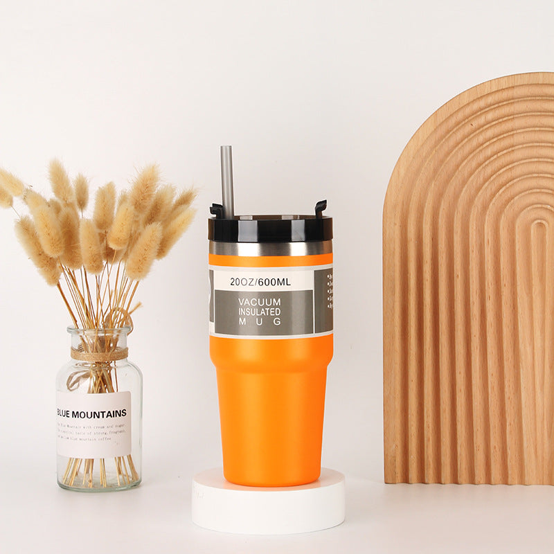 Unisex Isolierter Trinkbecher mit integriertem Strohhalm Karnz