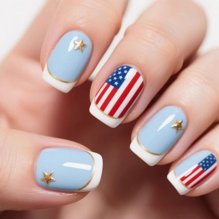 Patriotische Nagelkunst Karnz