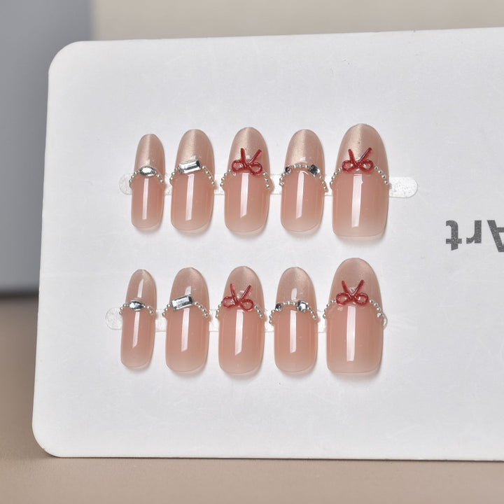 Premium ozean-inspirierte Press-On Nagelerweiterungen Karnz