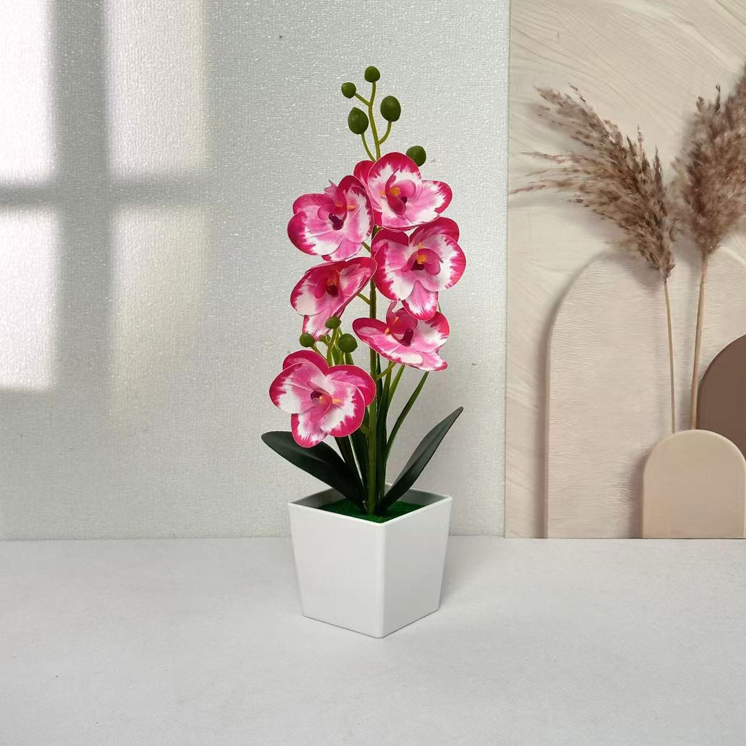 Elegante künstliche Orchideenpflanze für Tischdekoration Zuhause