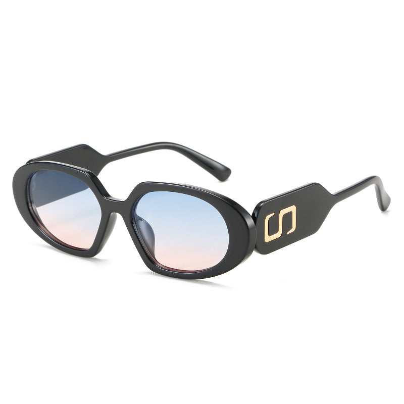Damen modische Sonnenbrille mit einzigartigem Design und stylischem Logo Karnz