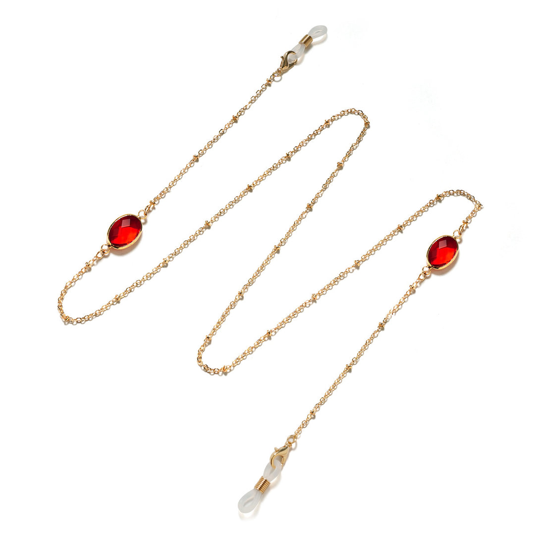 Eleganter mit Edelsteinen verzierter Brillenhalter Karnz