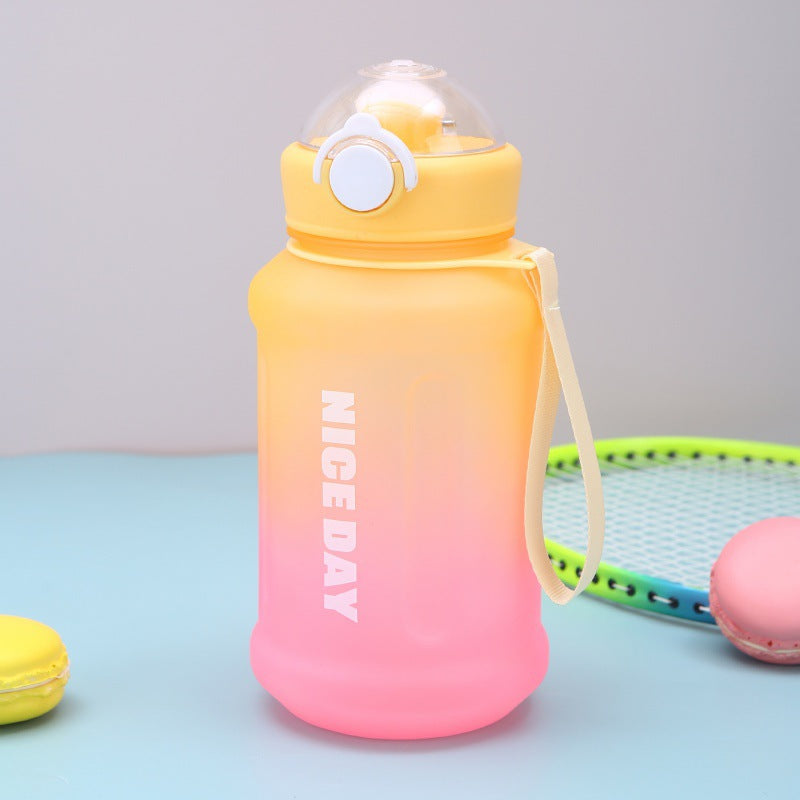 Damen Multifunktionale Sport-Trinkflasche mit ergonomischem Griff und praktischem Auslaufschutz Karnz