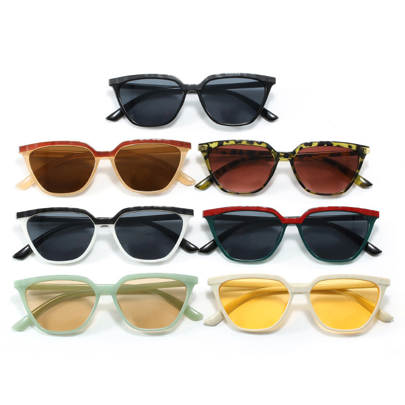 Damen moderne geometrische Sonnenbrille mit elegantem Design Karnz