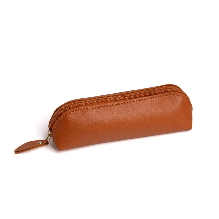 Premium Leder Reißverschluss Bleistift Etui Karnz