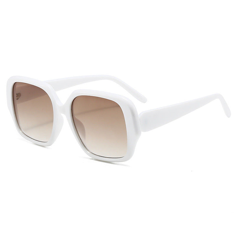 Damen modische quadratische Sonnenbrille mit breitem Rahmen Karnz