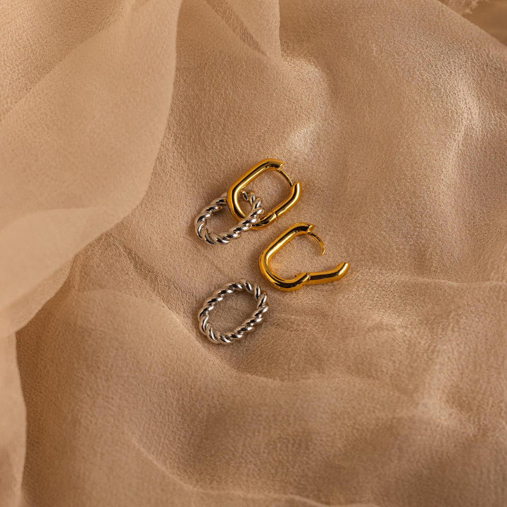 Elegante Spiral Drop Ohrringe Karnz